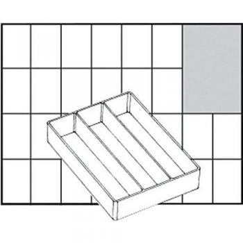 Inserto Raaco A73 para maletín de herramientas, dimensiones 109x79x24 mm, 3 compartimentos