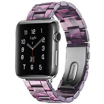 Light Compatible con Apple Watch Correa 42mm 44mm, Brazalete con hebilla de acero inoxidable para iWatch Series SE 6 5 4 3 2 1