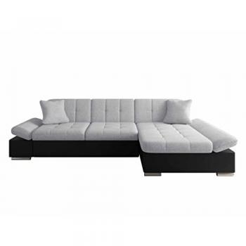 Sofá rinconero Comfivo 152 con función de descanso y caja de ropa de cama, 278 x 161 x 76 cm