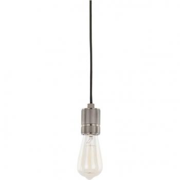 Portalámparas colgante moderno negro 1 luz E27 Casa Italux