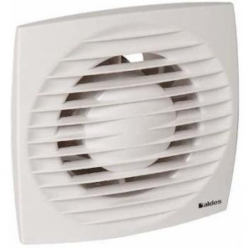 Extractor de Aire Manual Aldes Diseño 125mm - 9,3W - 115m³/h - 31dB - Blanco