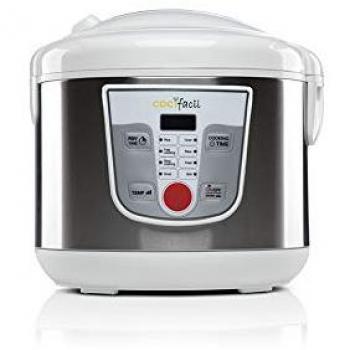 NEWLUX-Robot de Cocina Multifunción 5L Mod. Newcook Blanco con Cubeta Antiadherente, Programable 24H, 9 Funciones y 8 Menús automáticos. Mantiene Caliente 24H…
