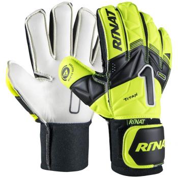 Rinat Titan As Guante de Portero, Unisex Niños, Amarillo Neón/Negro, 6