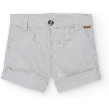 Bermudas de lino para bebé niño Boboli 718073 PIEDRA