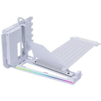 Kit de Soporte Vertical GPU Lian Li V4 Blanco con Cable Riser PCIe 5.0 y Iluminación ARGB