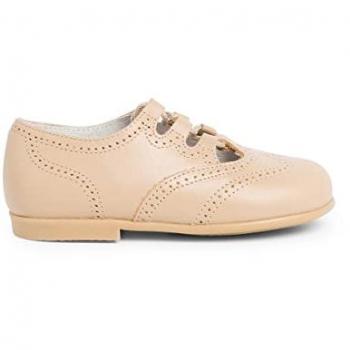 Zapato Inglés de Piel para Bebé Niño - Talla 25 Color Camel