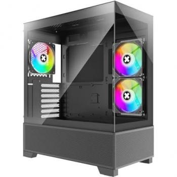 Caja de PC Xilence Beam ATX Midi Tower Negro con Vidrio Templado y RGB