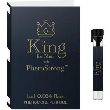 Perfume PheroStrong King para Hombres 1 ml - Perfume con feromonas, fragancia masculina, atrayente, 1 ml