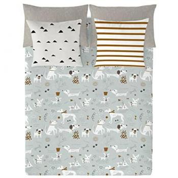 Funda Nórdica Panzup Dogs 3 Piezas Reversible Cama de 180/190 (260 x 220 cm)