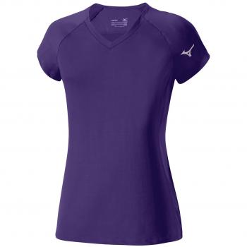 Mizuno Flex Camiseta de Tenis, Mujer, Azul