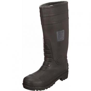 Bota Wellington Clásica de Seguridad S4 (Negra - PVC/Nitrilo) Portwest FW94