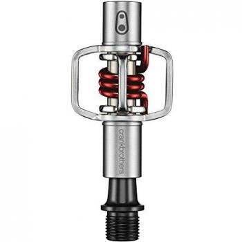 Crankbrothers Eggbeater-1 Pedals, Silver with Red Spring
