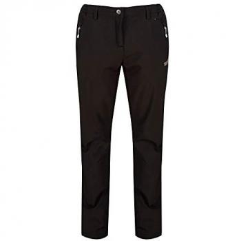 Regatta Geo Softshell II Pantalón Tejido elástico Isotex Impermeable y Transpirable Trousers, Mujer, Black, 10