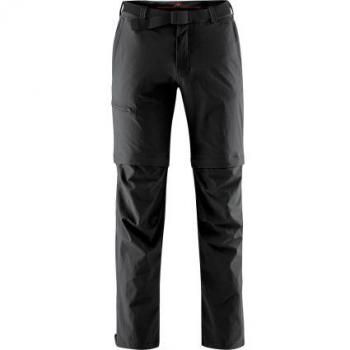 Maier Sports Tajo Men's Zip-Off Hiking Pants - Black, 4 Pockets, Regular Fit