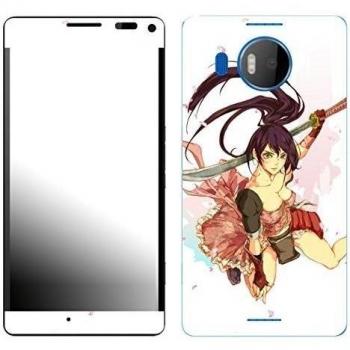 Motivos Disagu Design Skin para Microsoft Lumia 950 XL: Mangagirl-Samurai
