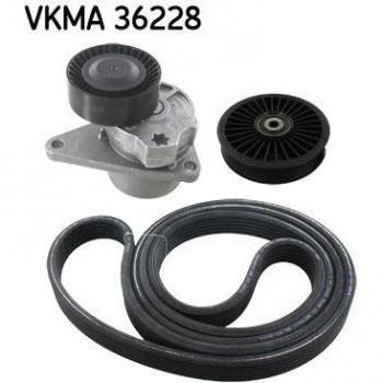 SKF Juego de correas trapeciales poli V VKMA 36228