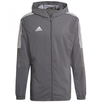 Adidas Chaqueta Tiro 21 Windbreaker 3´´, tipo: chaqueta, características: diseño windbreaker, color Team Grey Four, talla S