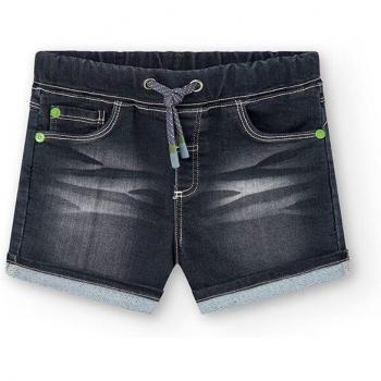 Short de bebé niño denim con cintura elástica y bolsillos