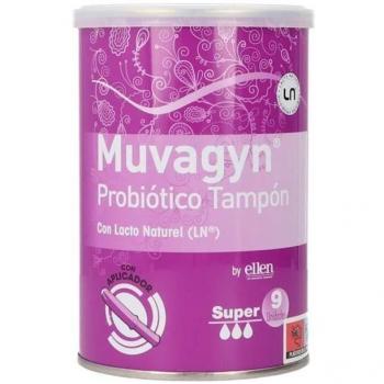 Muvagyn Probiótico Tampón Vaginal Super con Aplicador 9 Unidades
