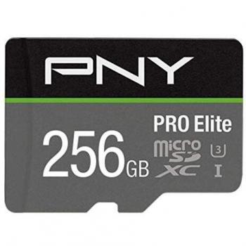 Tarjeta de memoria PNY Pro Elite microSDXC 256GB UHS-I Clase 10, 100MB/s, A1, V30