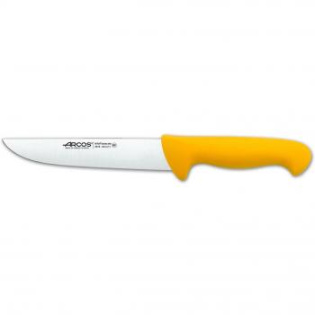 Arcos Serie 2900, Cuchillo Carnicero, Hoja de Acero Inoxidable Nitrum de 180 mm, Mango inyectado en Polipropileno Color Amarillo