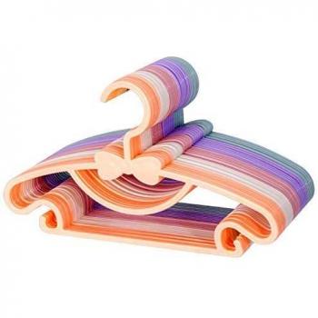 Balala Perchas para Ropa Bebés, Perchas de Plastico para Ropa Duradera, Percha Multiple antideslizantes, Perchas para Ropa de Niños 30Pcs
