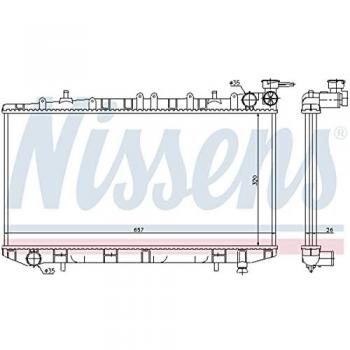 Radiador de refrigeración del motor Nissens 62963, tipo: radiador, características: diseño optimizado para una mejor eficiencia térmica, fabricado con materiales de alta calidad para mayor durabilidad, compatible con vehículos específicos según la 