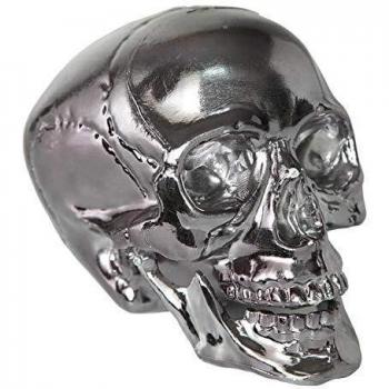 EUROCARNAVALES Calavera Metalizada 17 cm