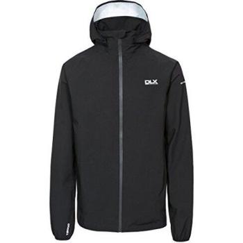 Trespass Hawkings Pack Away-Chaqueta Impermeable con Capucha extraíble, Hombre, Negro, XXS