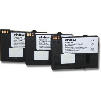 3 x Batería Li-Ion 700mAh
