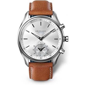 Kronaby S0713/1 Men's Brown Sekel Hybrid Smartwatch