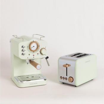 Pack Tostadora Retro Mate + Cafetera Express Retro Acabado Mate