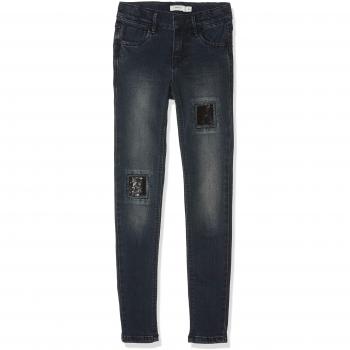 NAME IT Nkfpolly Dnmtessa 3080 Pant, Jeans para Niñas, Azul Dark Blue Denim, 152