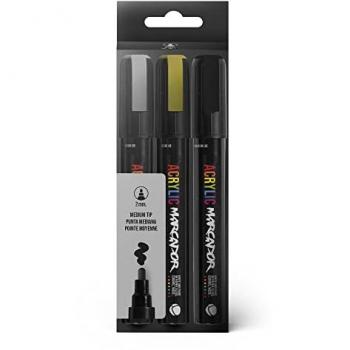 Pack 3 Marcadores Acrílicos Metalizados Montana de 2mm