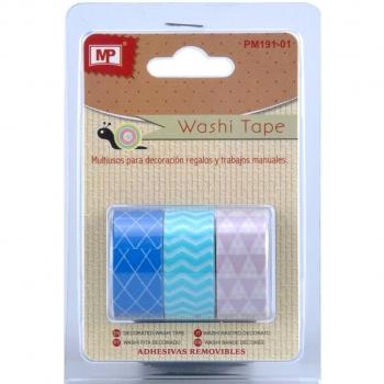 MP PM191-01 - Pack de 3 cintas decorados, tamaño 3 x 3 m