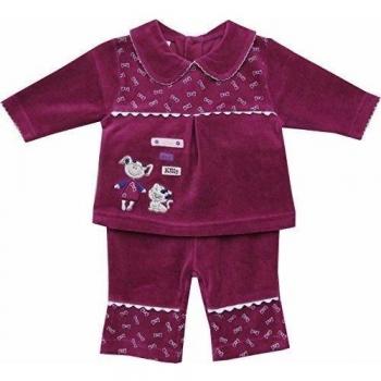 Schnizler Nickianzug Lieselotte and Kitty-Chándal Bebé-Niños    violeta 6 mes