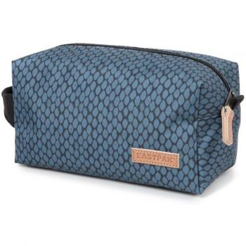 Eastpak Cherm Single Neceser de Viaje, Diseño Python, Color Azul