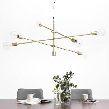 Lámpara de techo Bubble Metal Dorado 129 x 45 cm