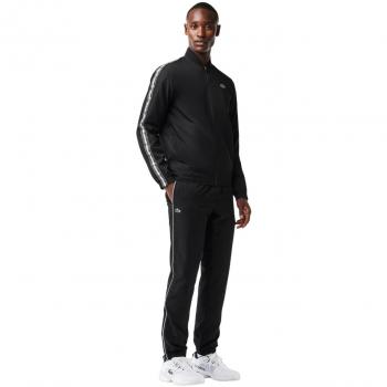 Lacoste Chándal Tennis Hombre Negro Tejido Reciclado WH1792-00
