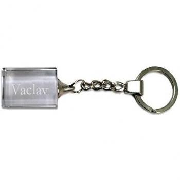 Llavero de cristal con nombre grabado: Vaclav