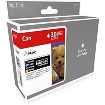 Astar as46150 – Lote de 4 cartuchos de tinta compatible con Impresora MB2050 color
