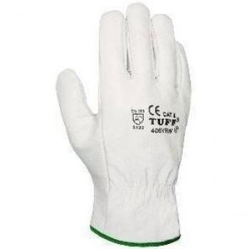 Juba - Guante conductor piel flor vaca talla 7 natural bolsa