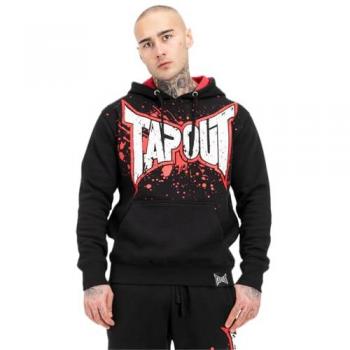 Sudadera con Capucha Tapout Splashing Negra Hombre Talla S Ajuste Regular