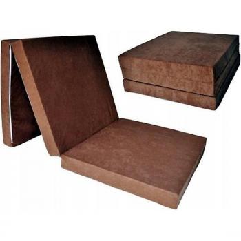 Colchón de camping extra grueso Viking Choice - marrón claro - colchón plegable para dormir - 195 x 80 x 15 cm