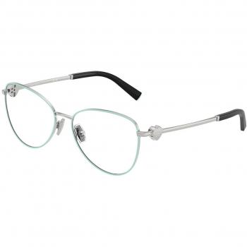 Tiffany & Co. TF1163B 6151 Women's Eyeglasses Blue Size 54 - Transparent Steel Pilot Frame with Blue Light Block Available