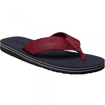 Regatta Rico, Flip-Flop Mens, Navy/Delhi Red, 45 EU