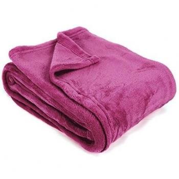 Manta polar 240 x 260 cm microfibra 280 g/m2 Apollo morado