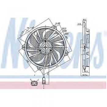 Nissens 85789 Ventilador, Radiador