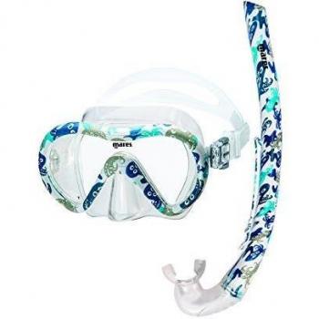Mares 411774, Set Snorkel Unisex Niños, Octopus Clear, Talla Única