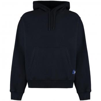 Burberry Men's Logo-Patched Cotton Hoodie in Black | Size Small | 8081996151707